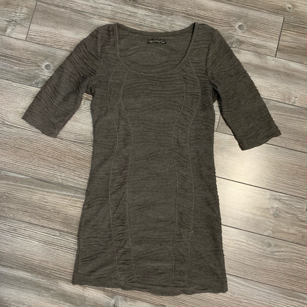 Gray tunic from Qed London. Size small.